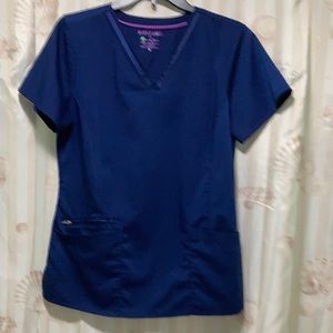 Healing Hands navy blue scrub set